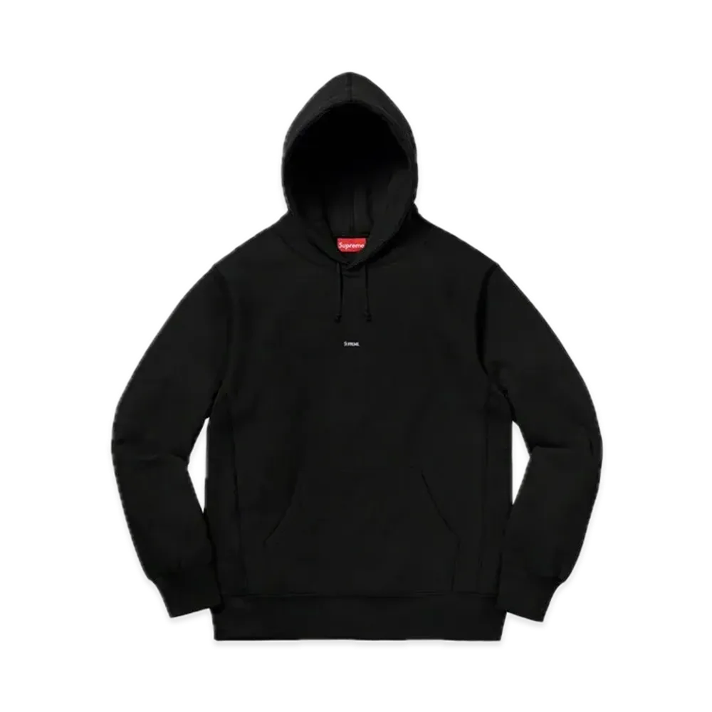 Supreme Micro Logo Hooded Sweatshirt "Black"