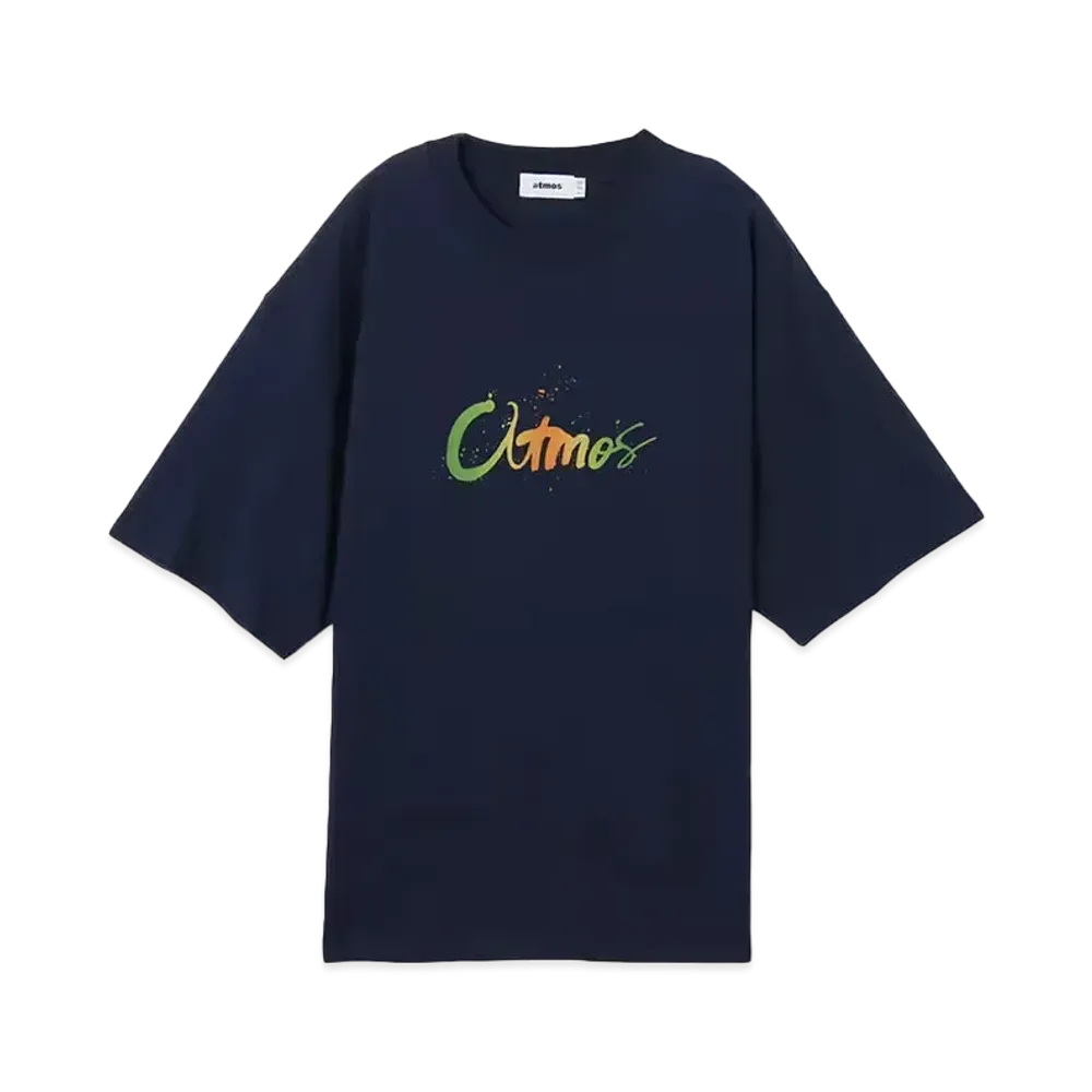 atmos Discharge Print T-shirt "Navy"