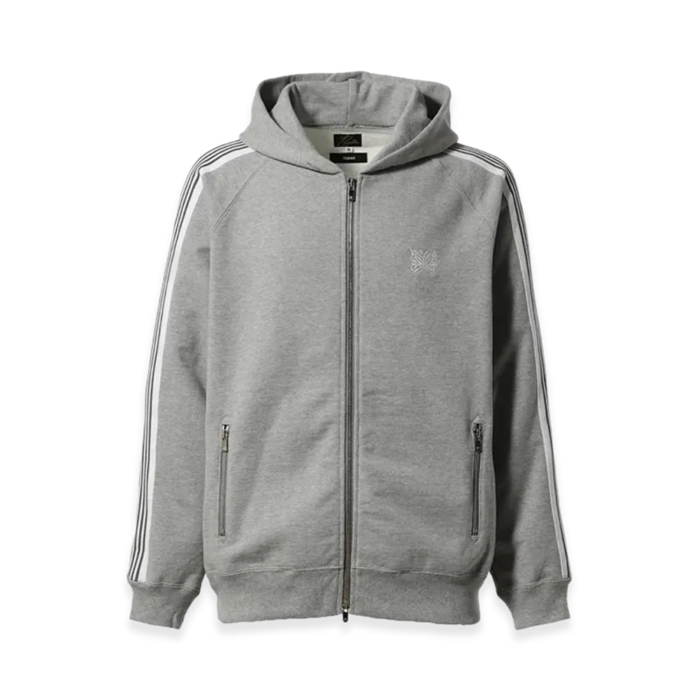 NEEDLES x Nubian Zipped Cotton Jersey Track Hoody - Nubian Exclusive "Grey"