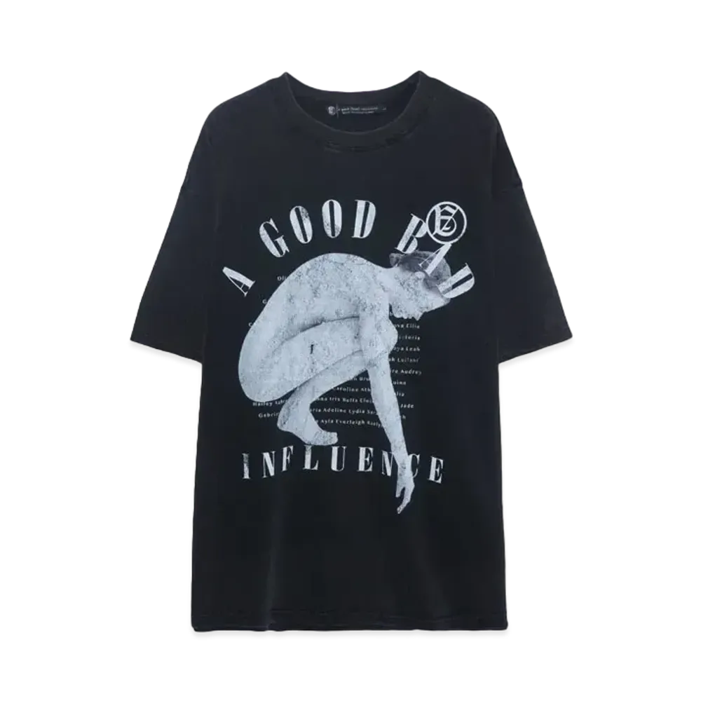 A GOOD BAD INFLUENCE THE GIRL T-SHIRT "BLACK"