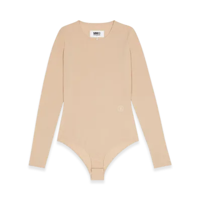 MM6 Maison Margiela Women's Long Sleeve Bodysuit "Alba"