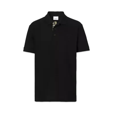 Burberry Men's Cotton Polo Shirt "Black"