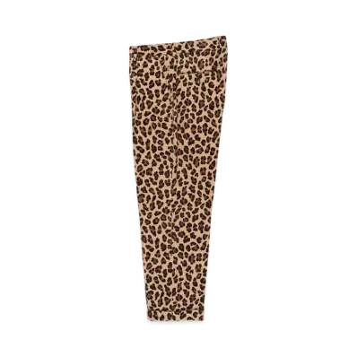 WACKO MARIA Leopard Corduroy Pleated Trousers (Type-2) "Beige"