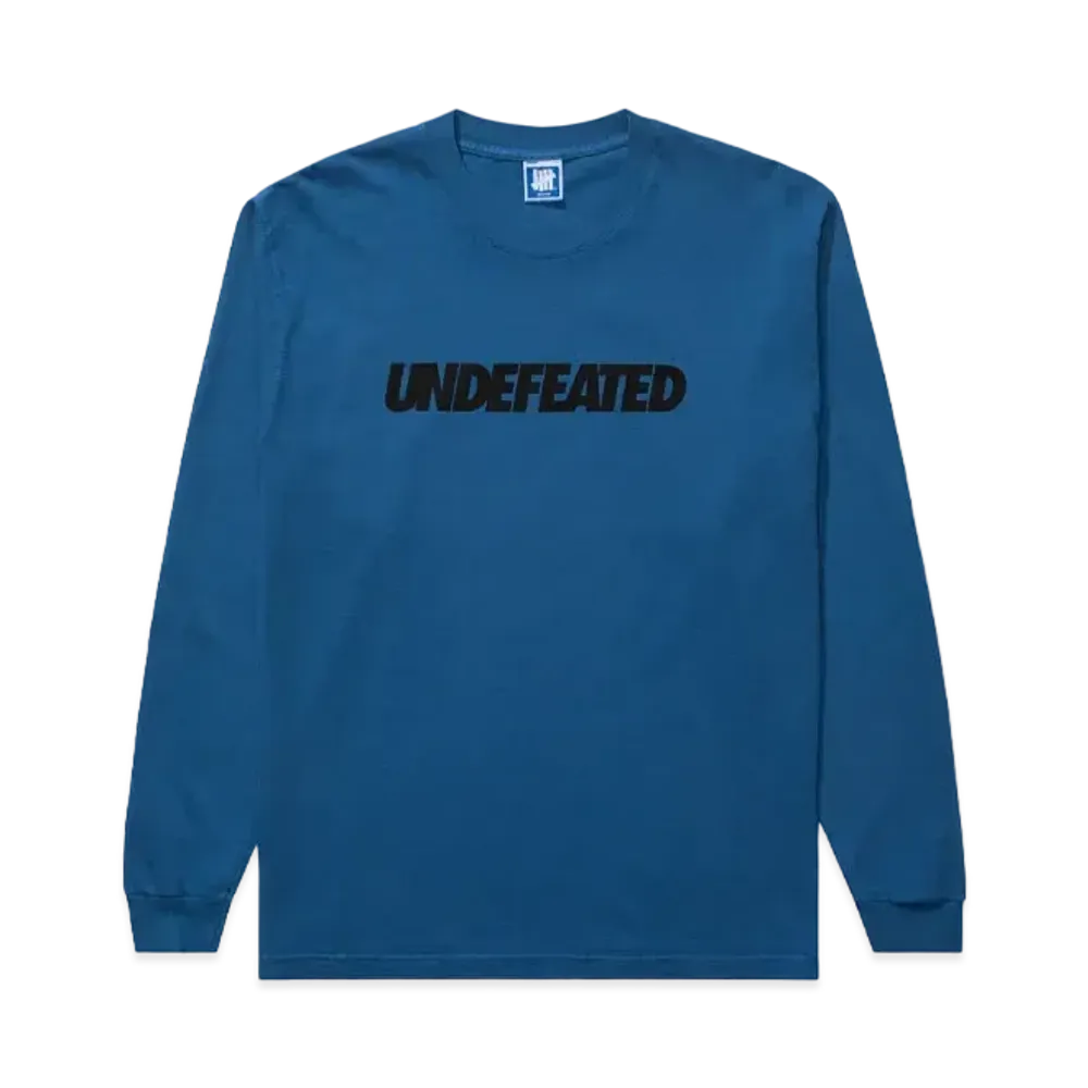 UNDEFEATED Logo L/S Tee "Blue"