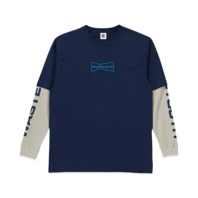 BlackEyePatch x Wasted Youth LAYERED L/S TEE "Navy" / VERDY
