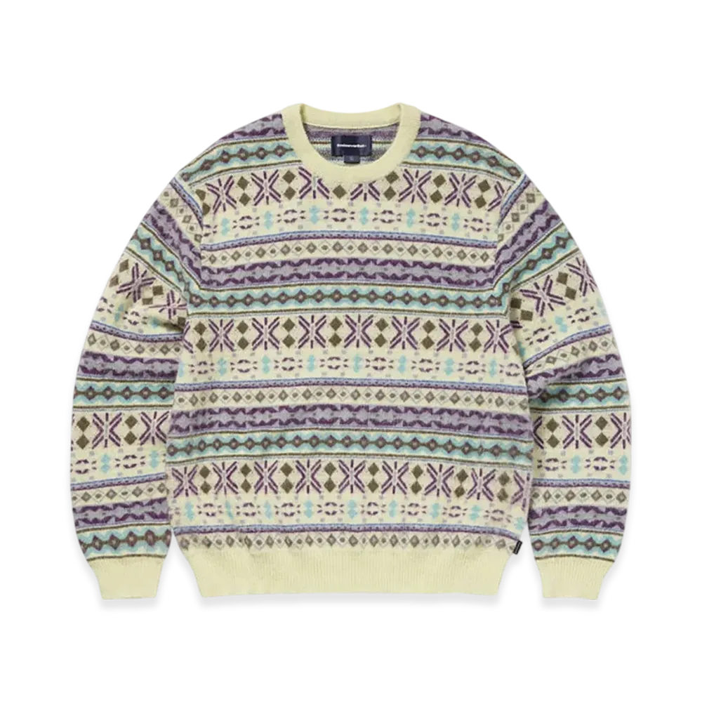 thisisneverthat Fair Isle Knit Sweater "Lemon"