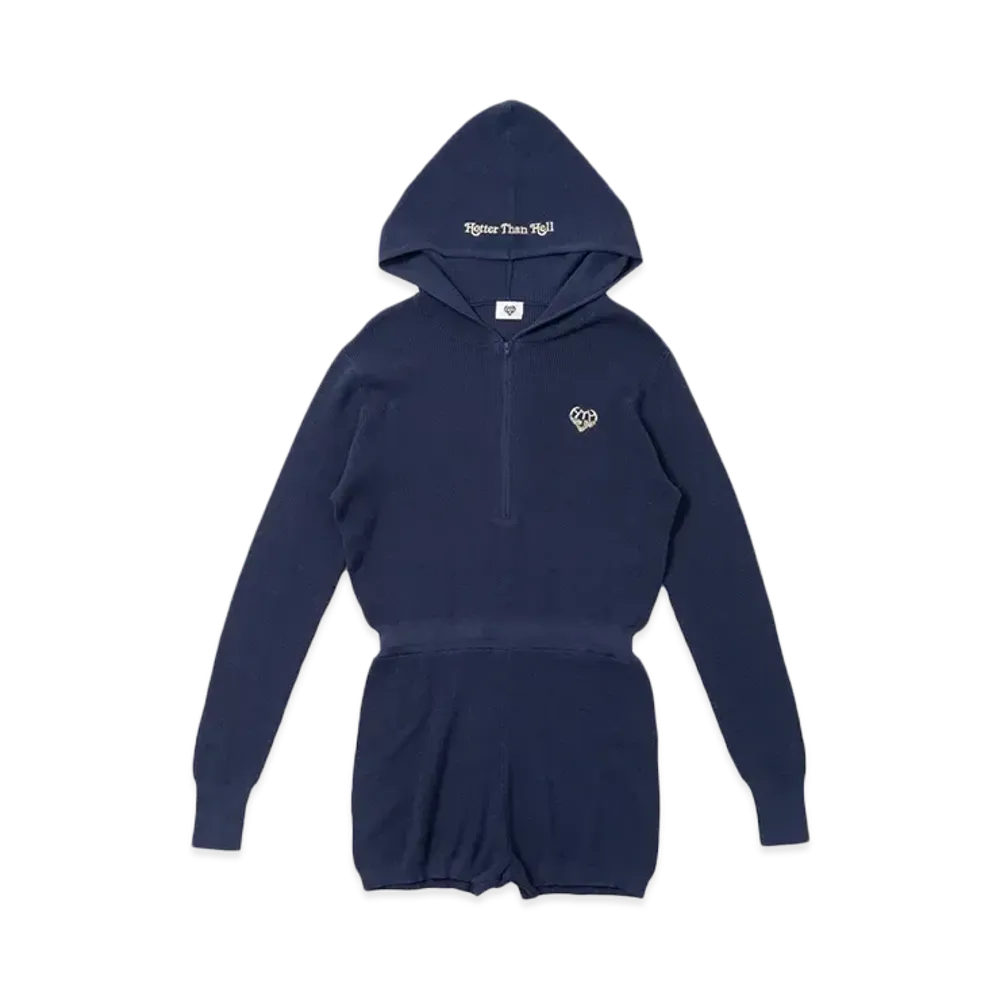 HTH hood romper "NAVY"