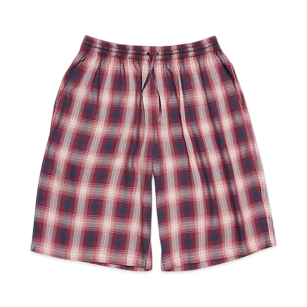 Acne Studios Check Shorts "Red/Blue"