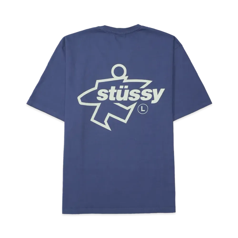 Stussy Surf Size Tee Pigment Dyed "Indigo"