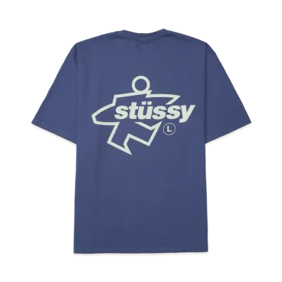 Stussy Surf Size Tee Pigment Dyed "Indigo"