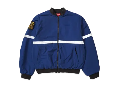 Supreme Zip-Off Sleeve Reflective Stripe Jacket "Navy"
