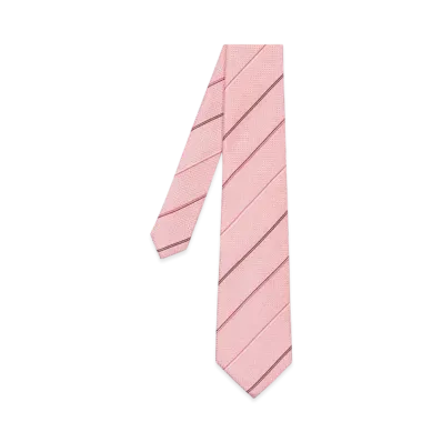 Paul Smith Double Line Regimental Tie "LightPink"