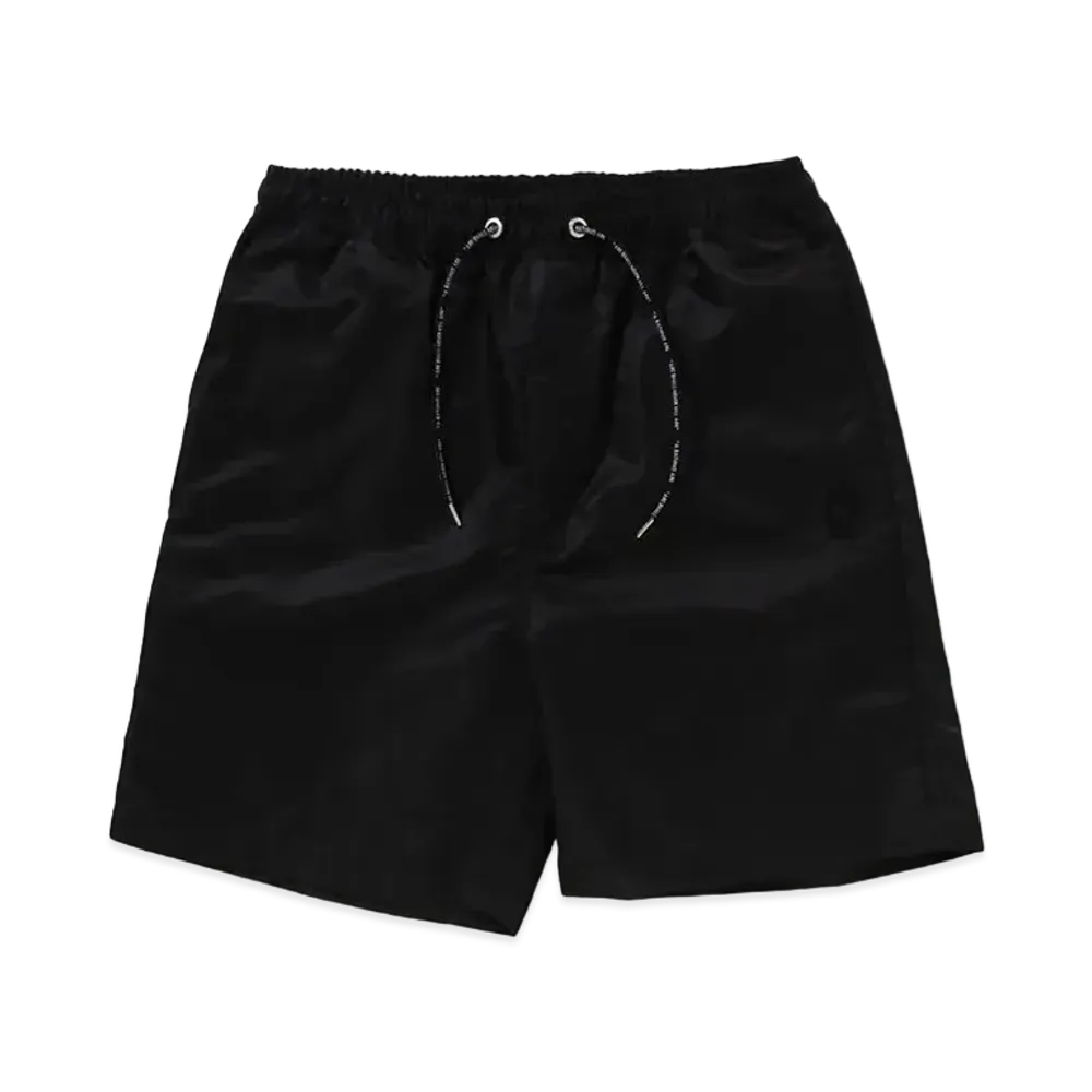 A BATHING APE Logo Nylon Relaxed Fit Shorts "Black"