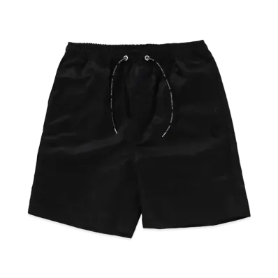 A BATHING APE Logo Nylon Relaxed Fit Shorts "Black"