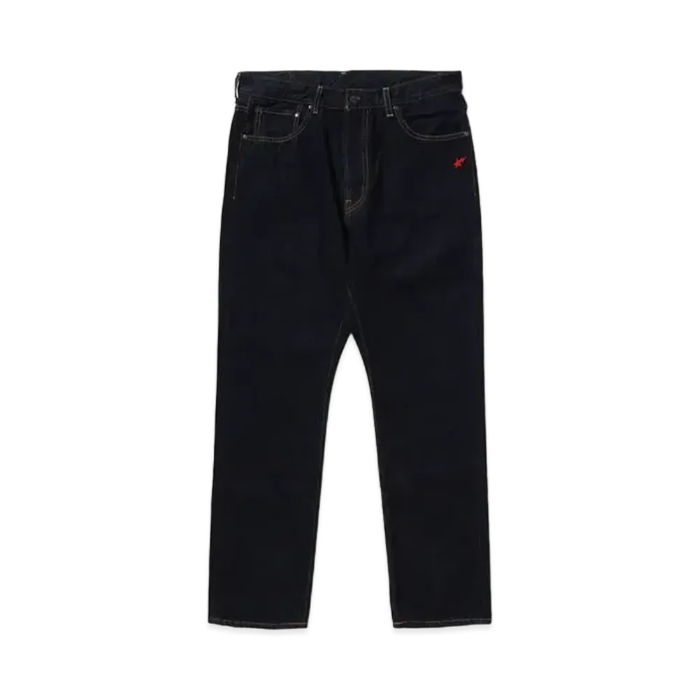 A BATHING APE STA Ape Head Regular Fit Denim Pants "Indigo"