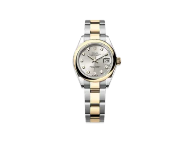 ROLEX Lady-Datejust 28mm Oystersteel & Yellow Gold 279163 "Silver"
