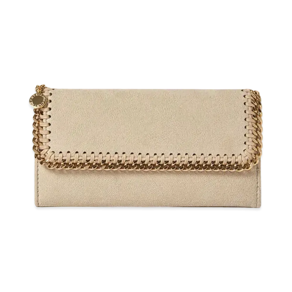 Stella McCartney Falabella Continental Wallet "Butter Cream"