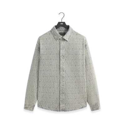Kith Jacquard Crest Denim Apollo Shirt "Atom"