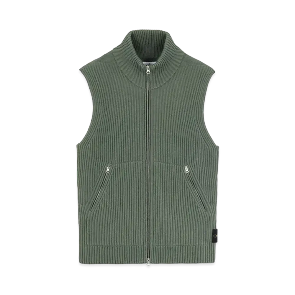 Stone Island 565C2 FULL RIB PURE WOOL "Sage Green"