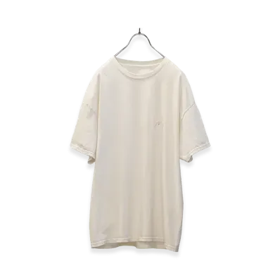 ANCELLM Dyed Embroidery T-Shirt "White"
