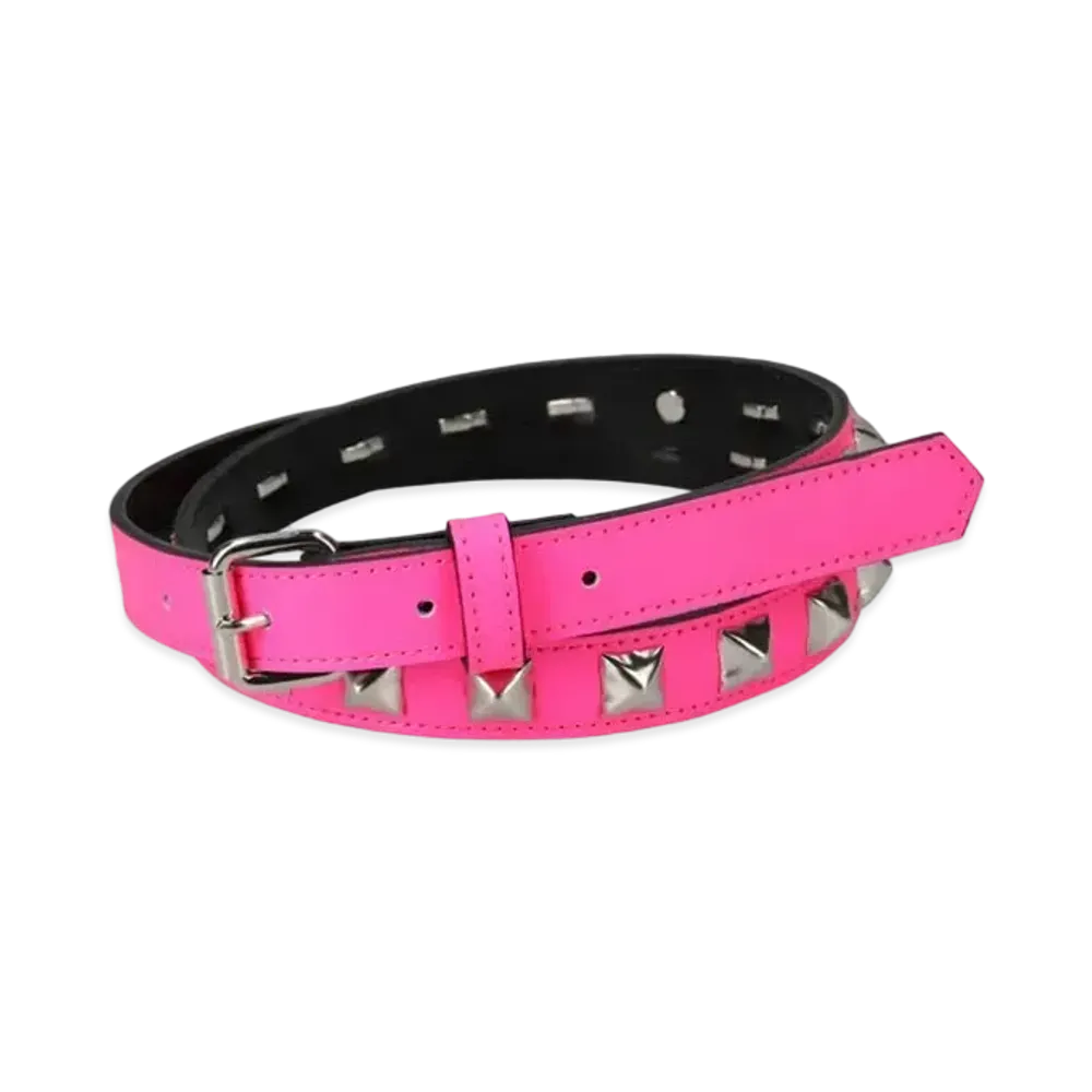 PHINGERIN Half Studs Belt "Pink"