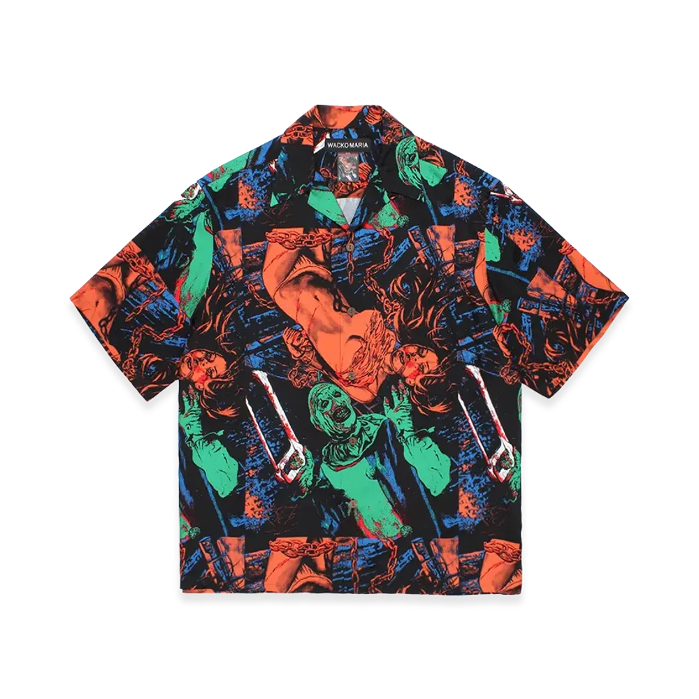 WACKO MARIA x Terrifier Hawaiian Shirt "Orage/Green"