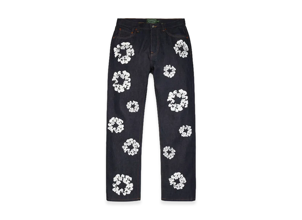 DENIM TEARS Straight Cotton Wreath Denim Pant "Selvedge"