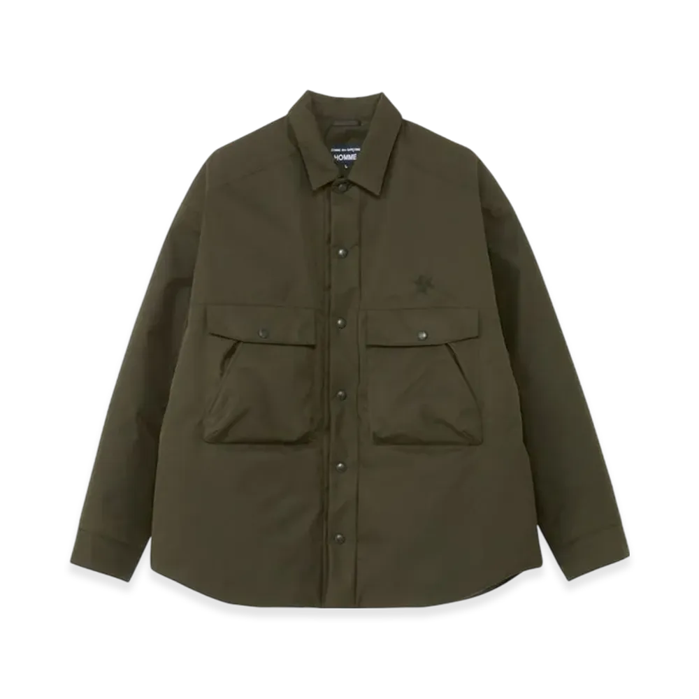 COMME des GARCONS HOMME x Goldwin WINDSTOPPER 3-Dimensional Down Shirt "Khaki"