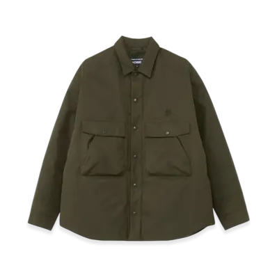 COMME des GARCONS HOMME x Goldwin WINDSTOPPER 3-Dimensional Down Shirt "Khaki"