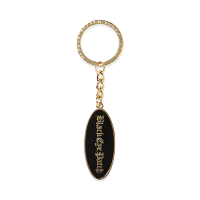 BlackEyePatch OE Logo Oval Plate Keychain "Gold"