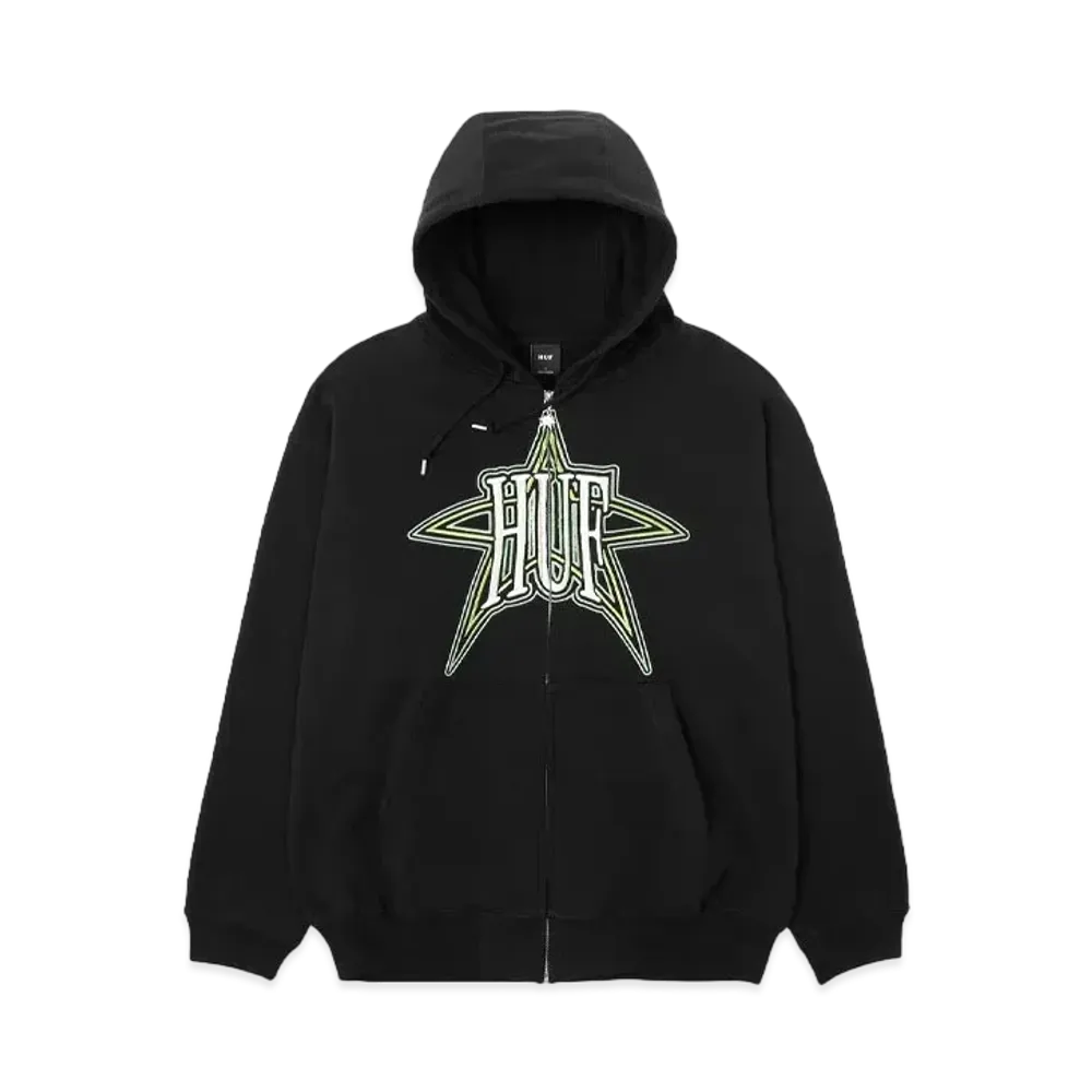 HUF Intergalactic Full Zip Hoodie "Black"