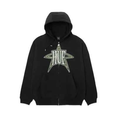 HUF Intergalactic Full Zip Hoodie "Black"