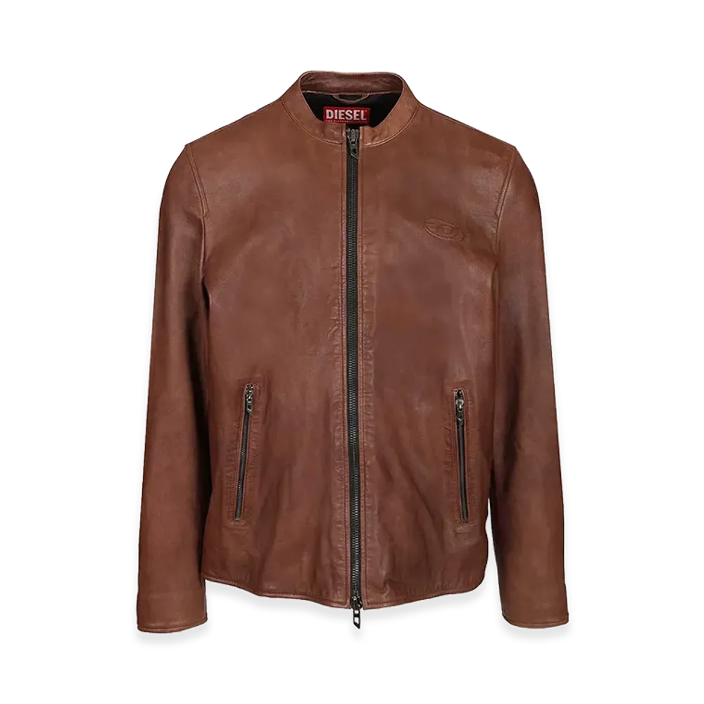 Diesel Leather Jacket "Brown"