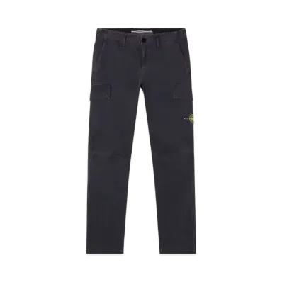 Stone Island 3100306 Stretch Organic Broken Twill Cotton Old Effect "Navy Blue"