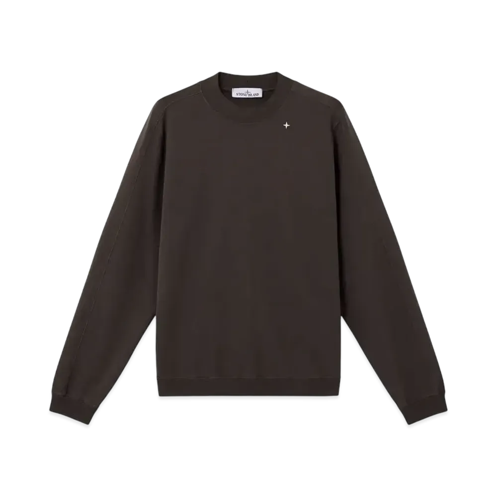 Stone Island Stellina 6100017 Cotton Stretch Fleece "Lead Gray"