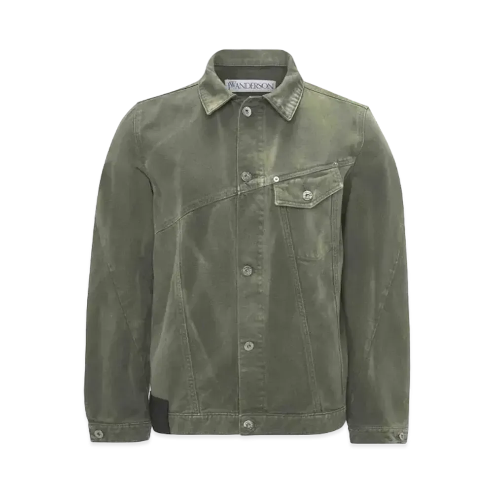 JW ANDERSON Twisted Denim Jacket "Green"