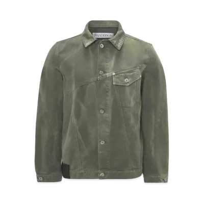 JW ANDERSON Twisted Denim Jacket "Green"