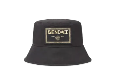 FENDI x Versace Fendace Logo Bucket Hat "Black"
