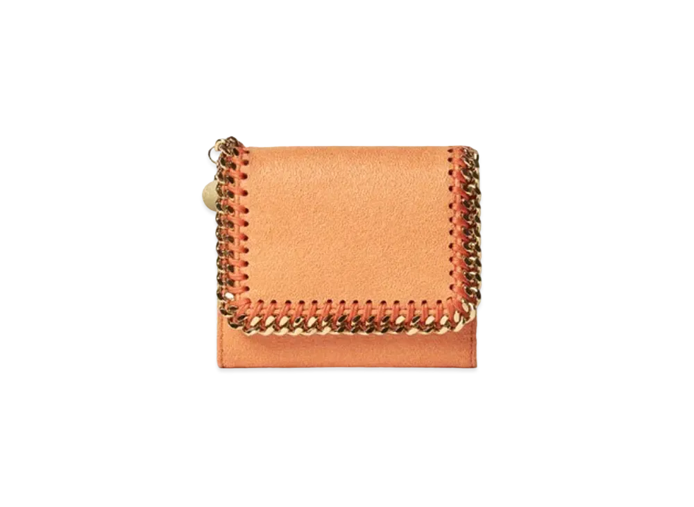 STELLA McCARTNEY Farabela Small Flap Wallet "Bright Orange"