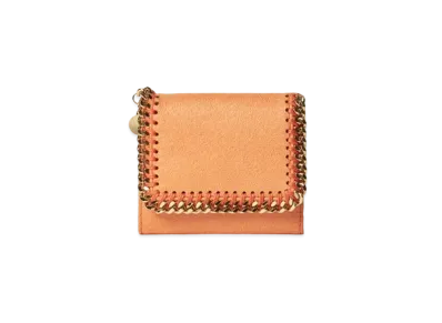 STELLA McCARTNEY Farabela Small Flap Wallet "Bright Orange"