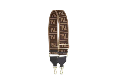 FENDI Strap You Ribbon Shoulder Strap "Brown"