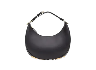 FENDI Fendigraphy Small Leather Bag "Black"