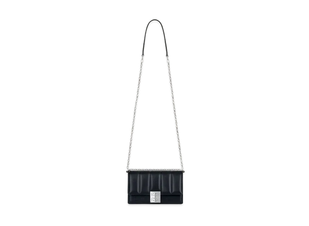 GIVENCHY Small 4G Bag in Padded Leather with Chain "Black"