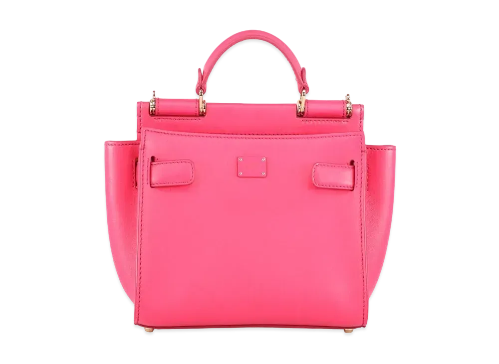 Dolce&Gabbana Sicily 62 Soft Bag Small Tahiti Calfskin "Fuchsia"