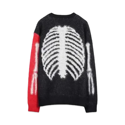 FTW MOHAIR KNIT SWEATER "RED / BLACK"