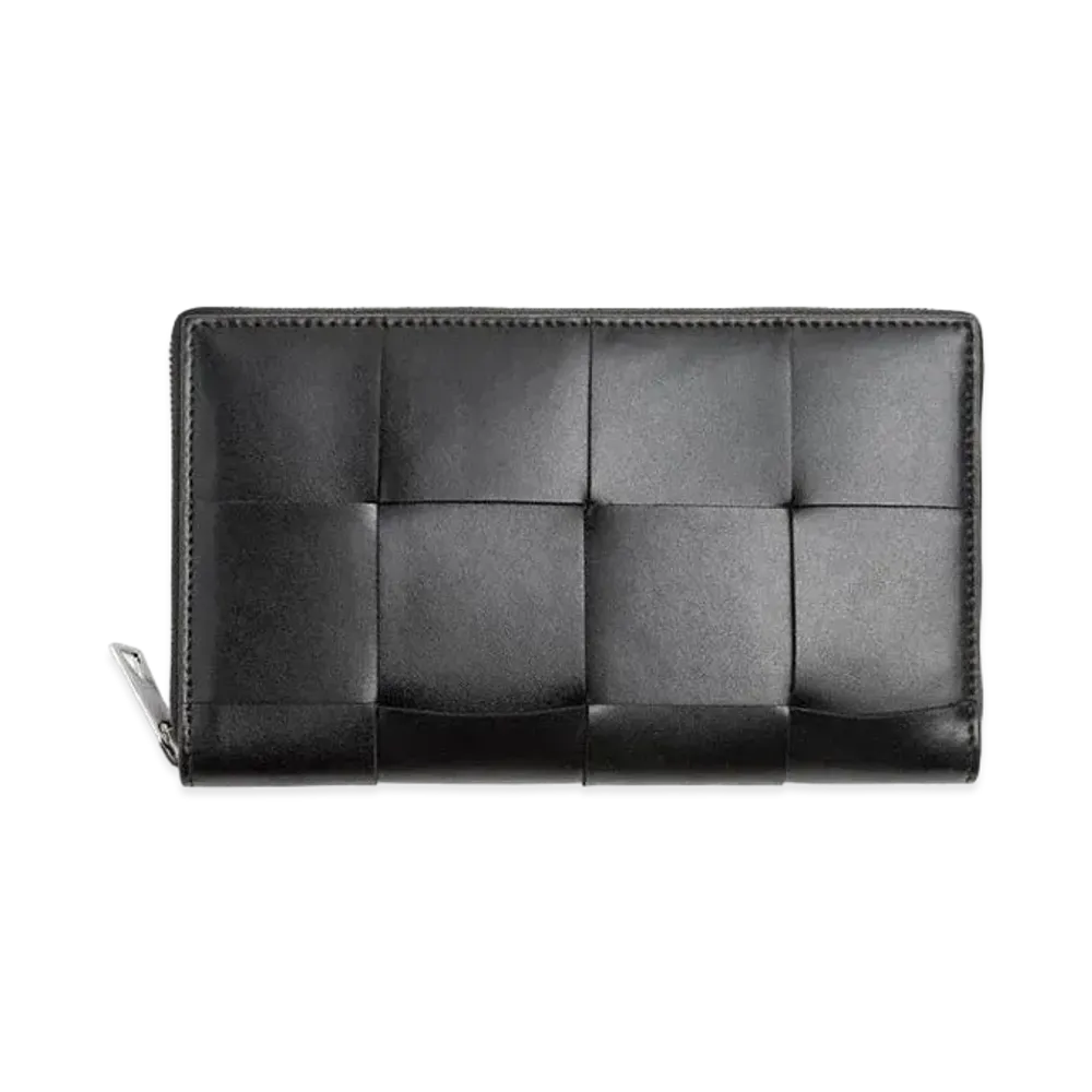Bottega Veneta Zip Around Wallet "Black"
