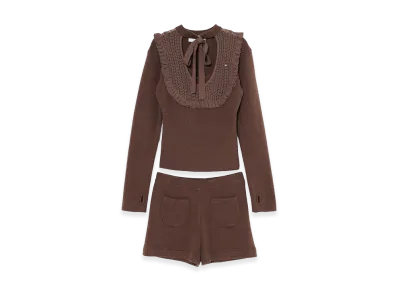 ANDMARY Women's Rojita Frill Set Up "Brown"
