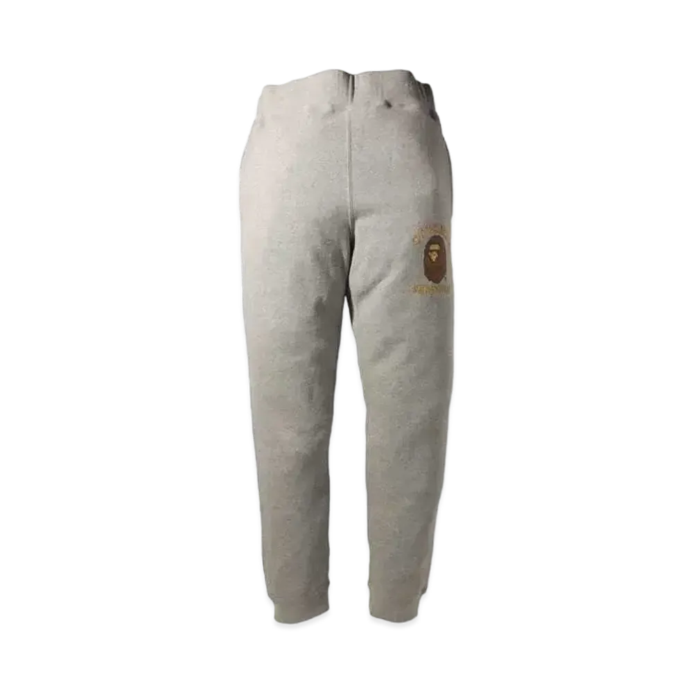 A BATHING APE X OVO SLIM FIT SWEAT PANTS "Grey"