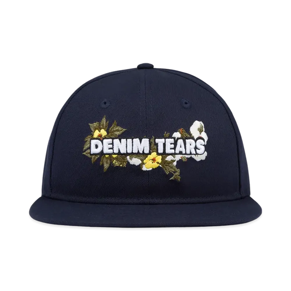 DENIM TEARS x New Era Floral Logo Cap "Navy"