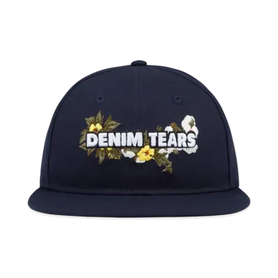 DENIM TEARS x New Era Floral Logo Cap "Navy"